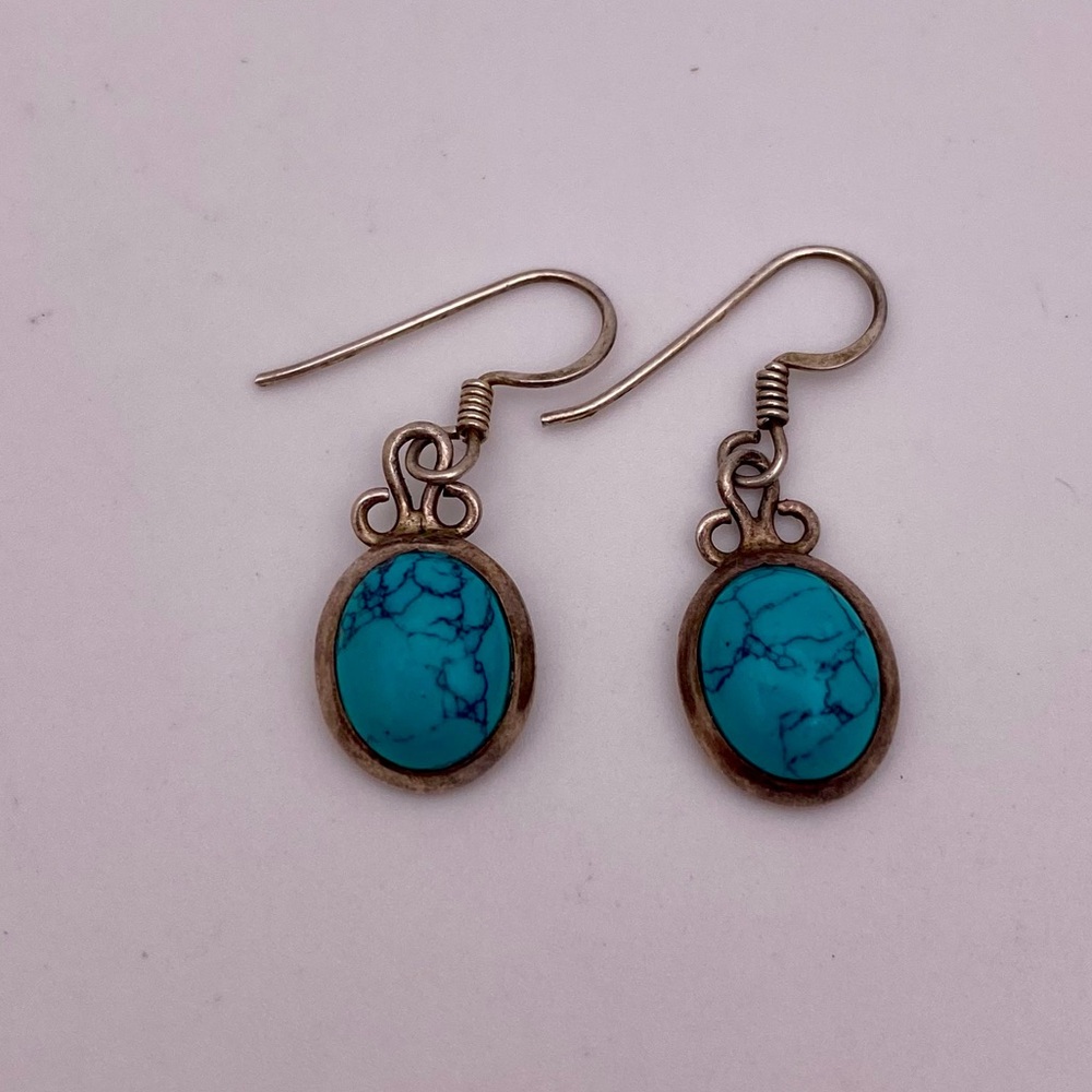 Sterling silver turquoise earrings